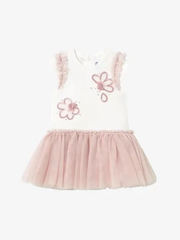 Meisjes Jurk Tutu Bloemen Rose