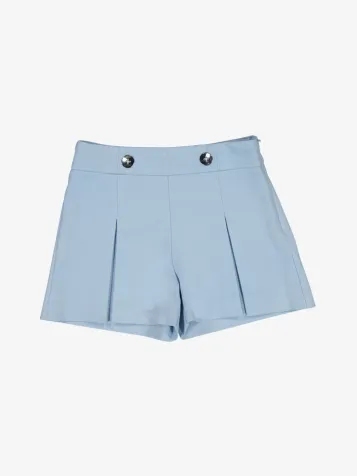 Meisjes Short Pleated Sky Blue