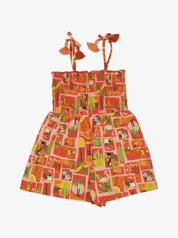 Meisjes Playsuit Tangerine