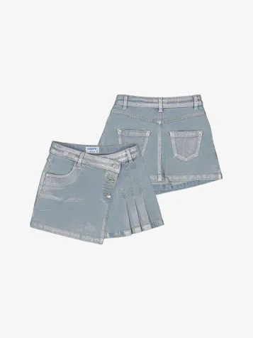 Meisjes Rok Denim Bleachfoil