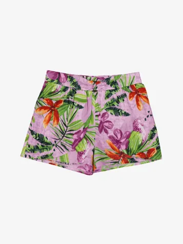 Meisjes Short Print Orchid