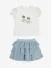 Mayoral Meisjes Set Rok Natural Sky Blue
