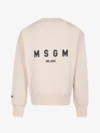 MSGM Junior Jongens Sweater Vaniglia