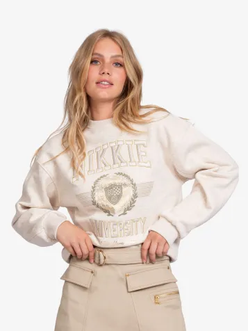Dames Sweater University Gold Cream