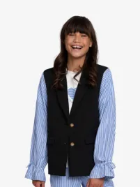 Nik & Nik Meisjes Blazer Aava Zwart