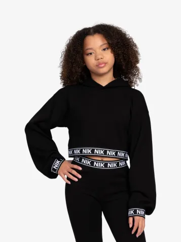 Meisjes Hoodie Juno Zwart