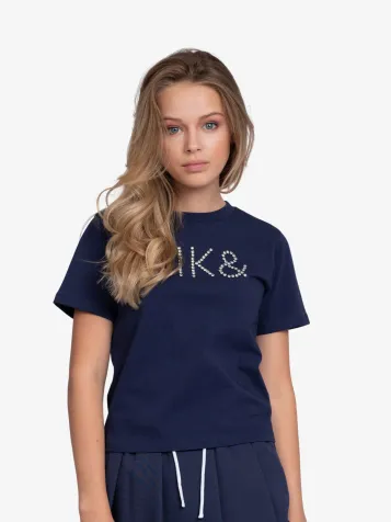 Meisjes T-shirt Bella Indigo Blue