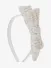 Patachou Meisjes Haarband Ecru Gold Tweed