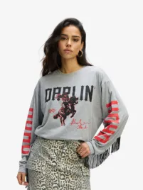 Refined Department Dames Longsleeve Dallas Grey Melange