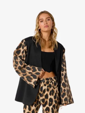 Dames Blazer Suki Leopard