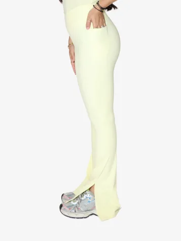 Dames Legging Flair Pocket Light Yellow