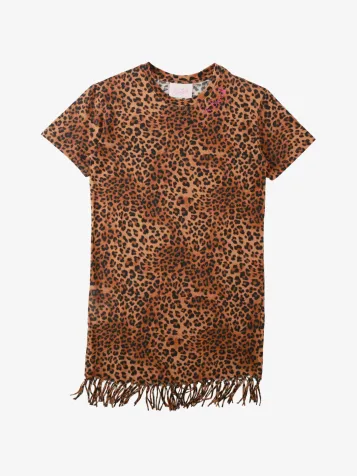 Meisjes Jurk Abbey Sand Leopard