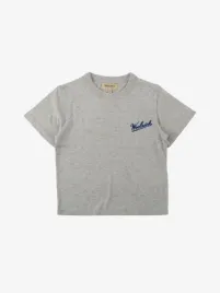 Woolrich Jongens T-shirt Logo Script Grey Melange