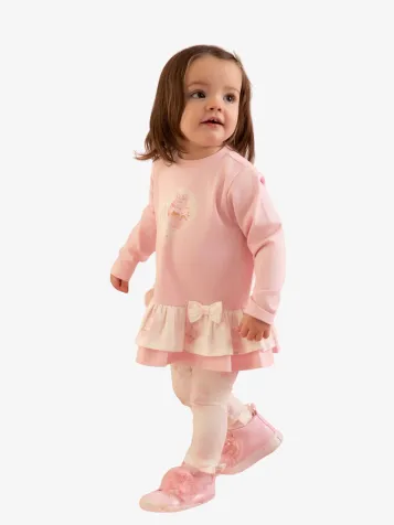 Meisjes Baby Set Legging Jade Pink Fairy