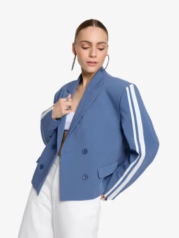 Dames Blazer Stripe Tape Night Blue