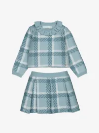 Abel & Lula Meisjes Set Rok Tricot Aqua