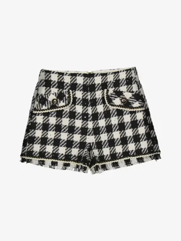 Meisjes Short Sequins Zwart