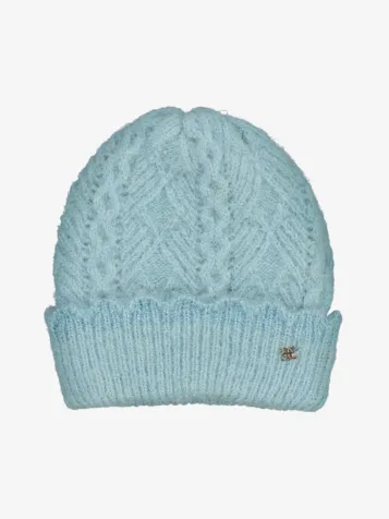Meisjes Cap Openwork Tricot Aqua