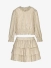 Abel & Lula Meisjes Set Rok Pleated Knit Oat