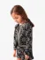 Abel & Lula Meisjes Jacket Jacquard Zwart 