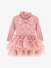 Angels Face Meisjes Baby Jurk Bliss Knitted Tulle Tea Rose