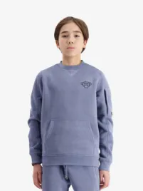 Black Bananas Kids Jongens Sweater Plate Blue