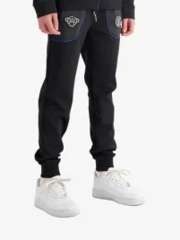 Black Bananas Kids Jongens Joggingbroek Tear Trackpants Zwart