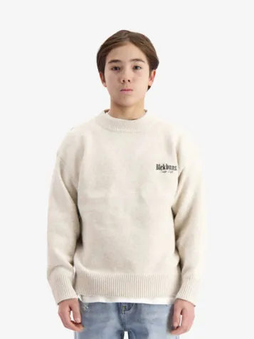 Jongens Trui Knitted Beige