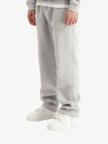 Jongens Joggingbroek Ripped Monogram Grey