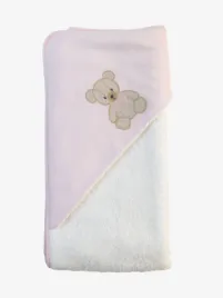 Baby Gi Meisjes Baby Badcape Teddy & Me Roze