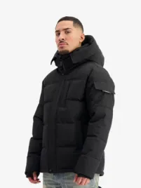 Black Bananas Heren Winterjas Commander V2 Zwart