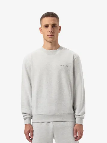 Heren Sweater Logo Grey Melange