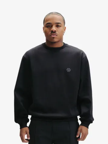 Heren Sweater Hex-series Badge Zwart