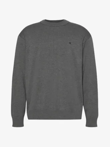 Heren Sweater Monogram Medium Grey