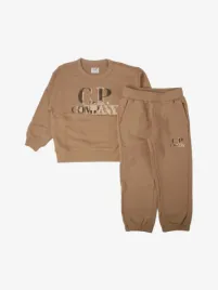 C.p. Company Kids Jongens Joggingpak Tan