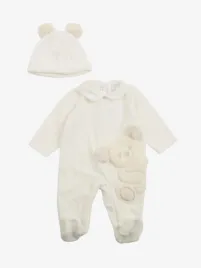 Deolinda Meisjes Boxpakje Muts White