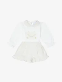 Deolinda Meisjes Set Tweed Creme