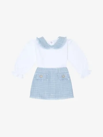 Meisjes Set Tweed Blauw