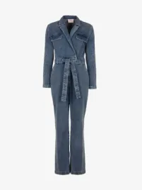 Freebird Icons Dames Jumpsuit Yael Denim Blue Wash