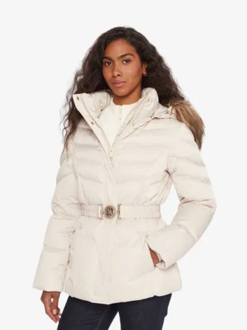 Dames Winterjas Marina Short Real Down Lovers Beach