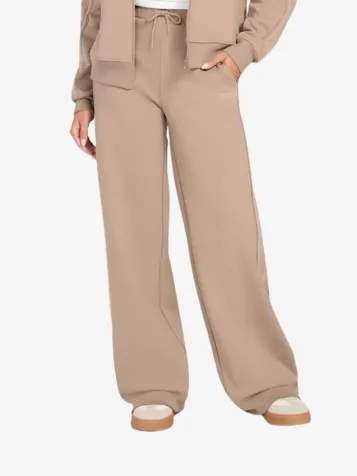 Dames Joggingbroek Octavia Wide Leg Pan Silk Taupe