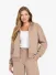 Guess Dames Vest Octavia High Neck Silk Taupe