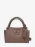 Guess Dames Tas Jane Small Satchel Dark Taupe