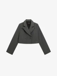 Guess Kids Meisjes Blazer Pinstripe Light Grey Melange