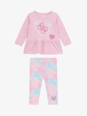 Meisjes Baby Set Legging Cotton Candy Pink