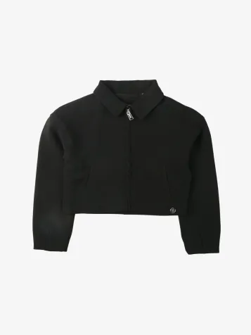 Meisjes Vest Cropped Zwart