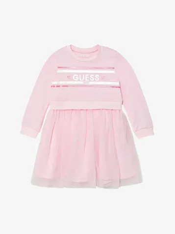 Meisjes Jurk Tulle Cotton Candy Pink