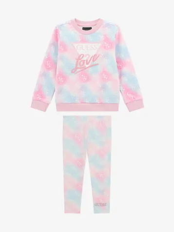 Meisjes Set Sweater Rainbow Multi Combo