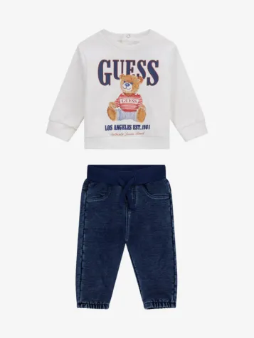 Jongens Joggingpak Denim Wit