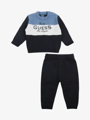 Jongens Baby Set Knit Smart Blue